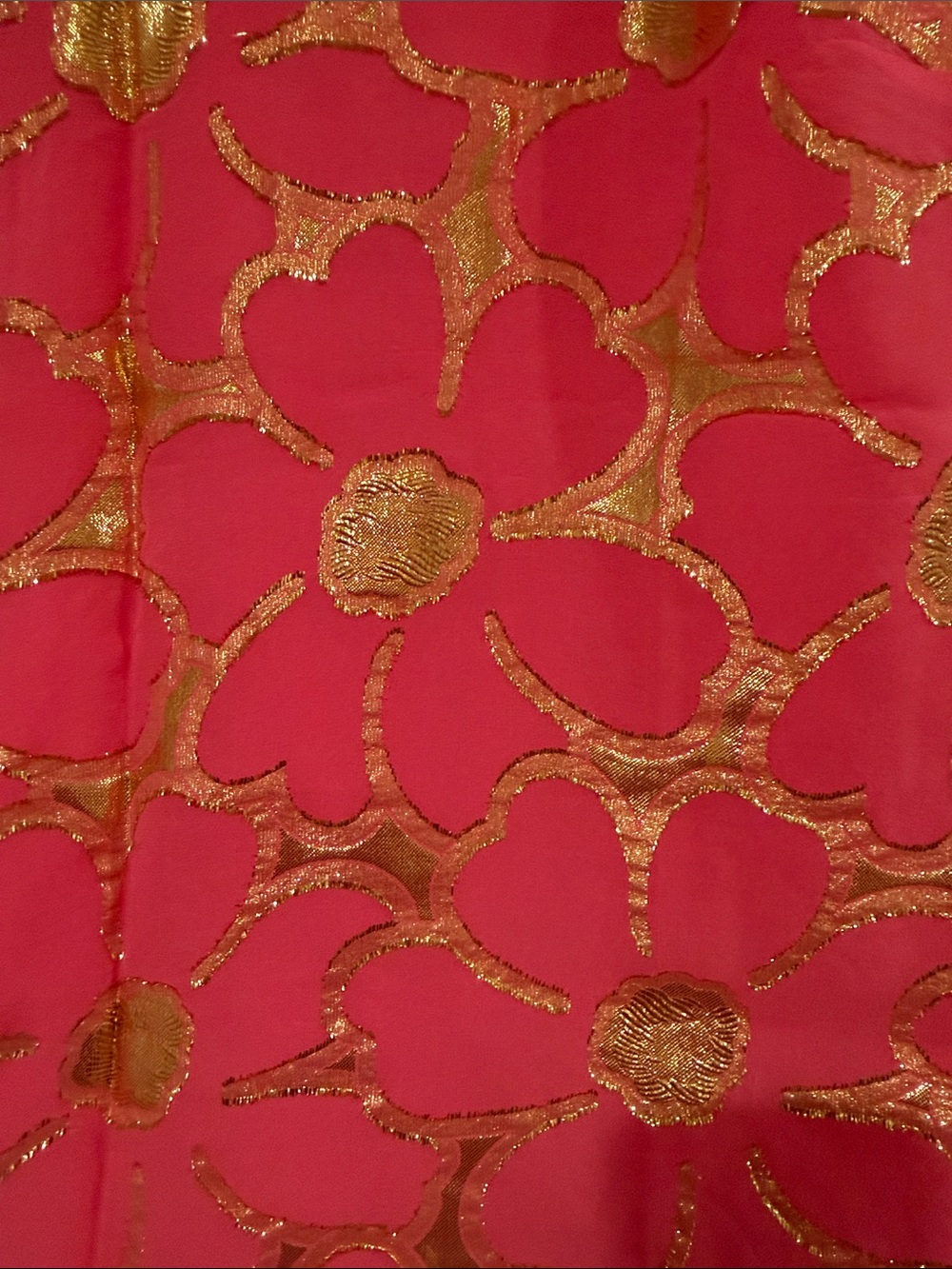 Lilly Pulitzer Hot Pink and Gold Floral Silk Camisole - Picture 3 of 3